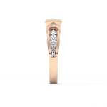 Round Cut 1.02 Carat Moissanite Ring – Pave Setting in Gold