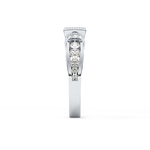 Round Cut 1.02 Carat Moissanite Ring – Pave Setting in Gold