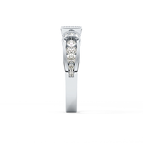 Round Cut 1.02 Carat Moissanite Ring – Pave Setting in Gold