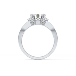Round Cut 1.02 Carat Moissanite Ring – Pave Setting in Gold