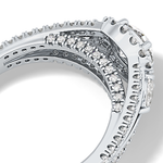 Round Cut 0.62 Carat Moissanite Ring – Cluster Setting in Gold