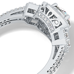Round Cut 1.28 Carat Moissanite Ring – Cluster Setting in Gold