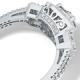 Round Cut 1.28 Carat Moissanite Ring – Cluster Setting in Gold