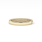 Half Eternity Wedding Band with 0.17 TCW Round Cut Moissanite – Yellow, White, or Rose Gold