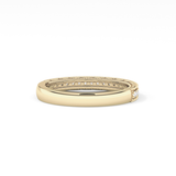 Half Eternity Wedding Band with 0.17 TCW Round Cut Moissanite – Yellow, White, or Rose Gold