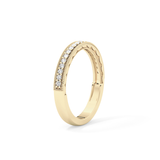 Half Eternity Wedding Band with 0.17 TCW Round Cut Moissanite – Yellow, White, or Rose Gold