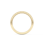 Half Eternity Wedding Band with 0.17 TCW Round Cut Moissanite – Yellow, White, or Rose Gold