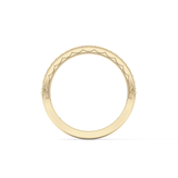 Half Eternity Wedding Band with 0.17 TCW Round Cut Moissanite – Yellow, White, or Rose Gold