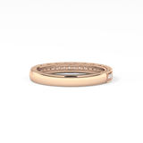 Half Eternity Wedding Band with 0.17 TCW Round Cut Moissanite – Yellow, White, or Rose Gold