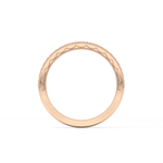 Half Eternity Wedding Band with 0.17 TCW Round Cut Moissanite – Yellow, White, or Rose Gold