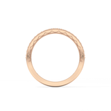 Half Eternity Wedding Band with 0.17 TCW Round Cut Moissanite – Yellow, White, or Rose Gold