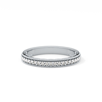 Half Eternity Wedding Band with 0.17 TCW Round Cut Moissanite – Yellow, White, or Rose Gold