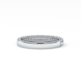 Half Eternity Wedding Band with 0.17 TCW Round Cut Moissanite – Yellow, White, or Rose Gold