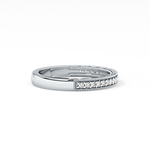 Half Eternity Wedding Band with 0.17 TCW Round Cut Moissanite – Yellow, White, or Rose Gold