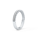 Half Eternity Wedding Band with 0.17 TCW Round Cut Moissanite – Yellow, White, or Rose Gold