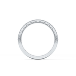 Half Eternity Wedding Band with 0.17 TCW Round Cut Moissanite – Yellow, White, or Rose Gold
