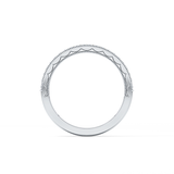 Half Eternity Wedding Band with 0.17 TCW Round Cut Moissanite – Yellow, White, or Rose Gold