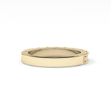 Half Eternity Wedding Band with 0.27 TCW Round Cut Moissanite – Yellow, White, or Rose Gold
