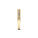 Half Eternity Wedding Band with 0.27 TCW Round Cut Moissanite – Yellow, White, or Rose Gold