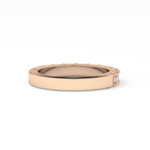 Half Eternity Wedding Band with 0.27 TCW Round Cut Moissanite – Yellow, White, or Rose Gold
