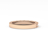 Half Eternity Wedding Band with 0.27 TCW Round Cut Moissanite – Yellow, White, or Rose Gold