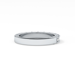 Half Eternity Wedding Band with 0.27 TCW Round Cut Moissanite – Yellow, White, or Rose Gold