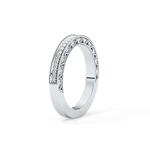 Half Eternity Wedding Band with 0.27 TCW Round Cut Moissanite – Yellow, White, or Rose Gold