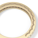 Half Eternity Wedding Band with 0.48 TCW Princess Cut Moissanite – Yellow, White, or Rose Gold