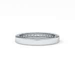 Half Eternity Wedding Band with 0.48 TCW Princess Cut Moissanite – Yellow, White, or Rose Gold