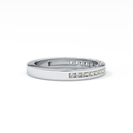 Half Eternity Wedding Band with 0.48 TCW Princess Cut Moissanite – Yellow, White, or Rose Gold