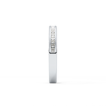 Half Eternity Wedding Band with 0.48 TCW Princess Cut Moissanite – Yellow, White, or Rose Gold