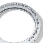 Half Eternity Wedding Band with 0.48 TCW Princess Cut Moissanite – Yellow, White, or Rose Gold