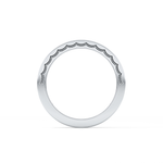 Half Eternity Wedding Band with 0.48 TCW Princess Cut Moissanite – Yellow, White, or Rose Gold