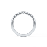 Half Eternity Wedding Band with 0.48 TCW Princess Cut Moissanite – Yellow, White, or Rose Gold