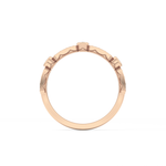 Half Eternity Wedding Band with 0.2 TCW Round Cut Moissanite – Yellow, White, or Rose Gold