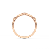 Half Eternity Wedding Band with 0.2 TCW Round Cut Moissanite – Yellow, White, or Rose Gold