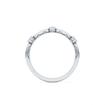 Half Eternity Wedding Band with 0.2 TCW Round Cut Moissanite – Yellow, White, or Rose Gold