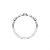 Half Eternity Wedding Band with 0.2 TCW Round Cut Moissanite – Yellow, White, or Rose Gold