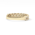 Half Eternity Wedding Band with 0.37 TCW Round Cut Moissanite – Yellow, White, or Rose Gold
