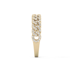 Half Eternity Wedding Band with 0.37 TCW Round Cut Moissanite – Yellow, White, or Rose Gold