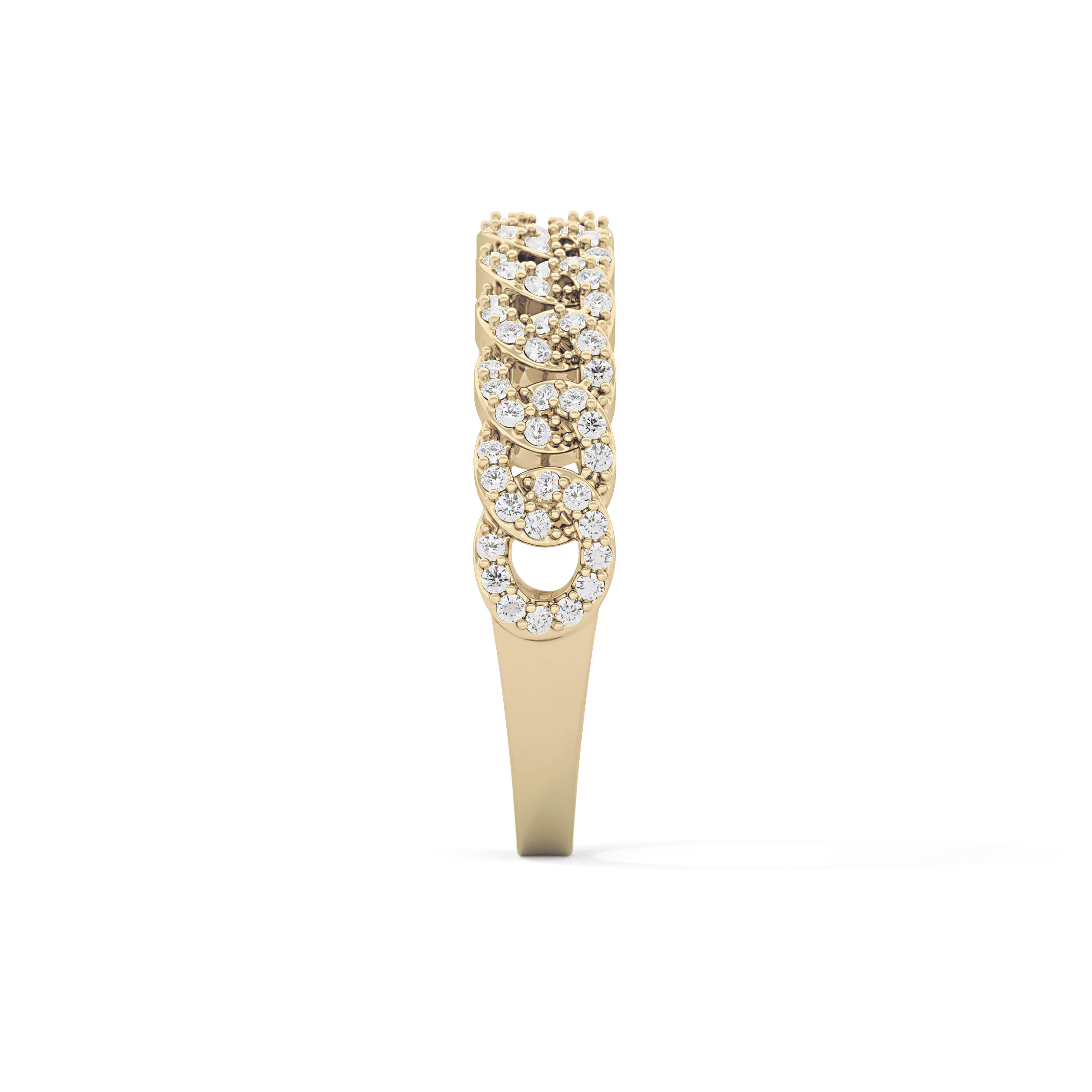 Half Eternity Wedding Band with 0.37 TCW Round Cut Moissanite – Yellow, White, or Rose Gold