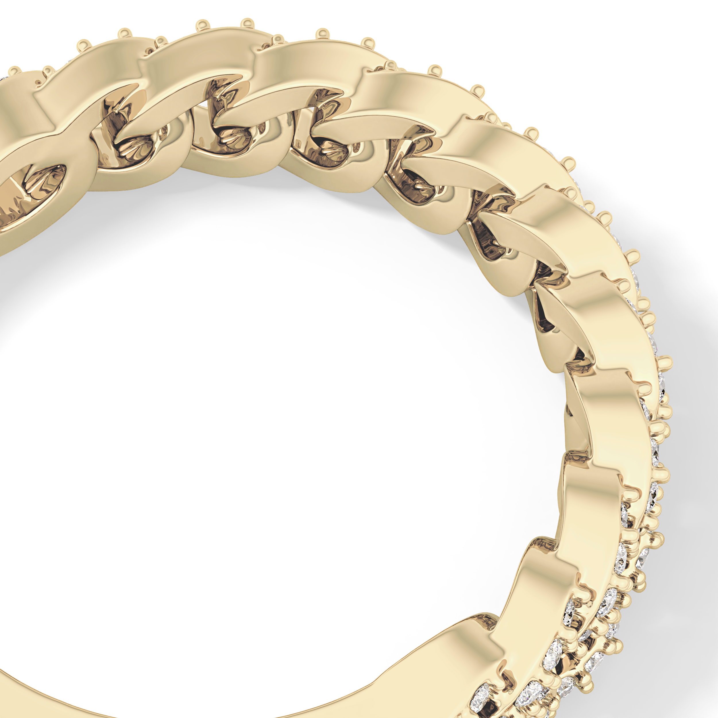 Half Eternity Wedding Band with 0.37 TCW Round Cut Moissanite – Yellow, White, or Rose Gold
