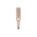 Half Eternity Wedding Band with 0.37 TCW Round Cut Moissanite – Yellow, White, or Rose Gold