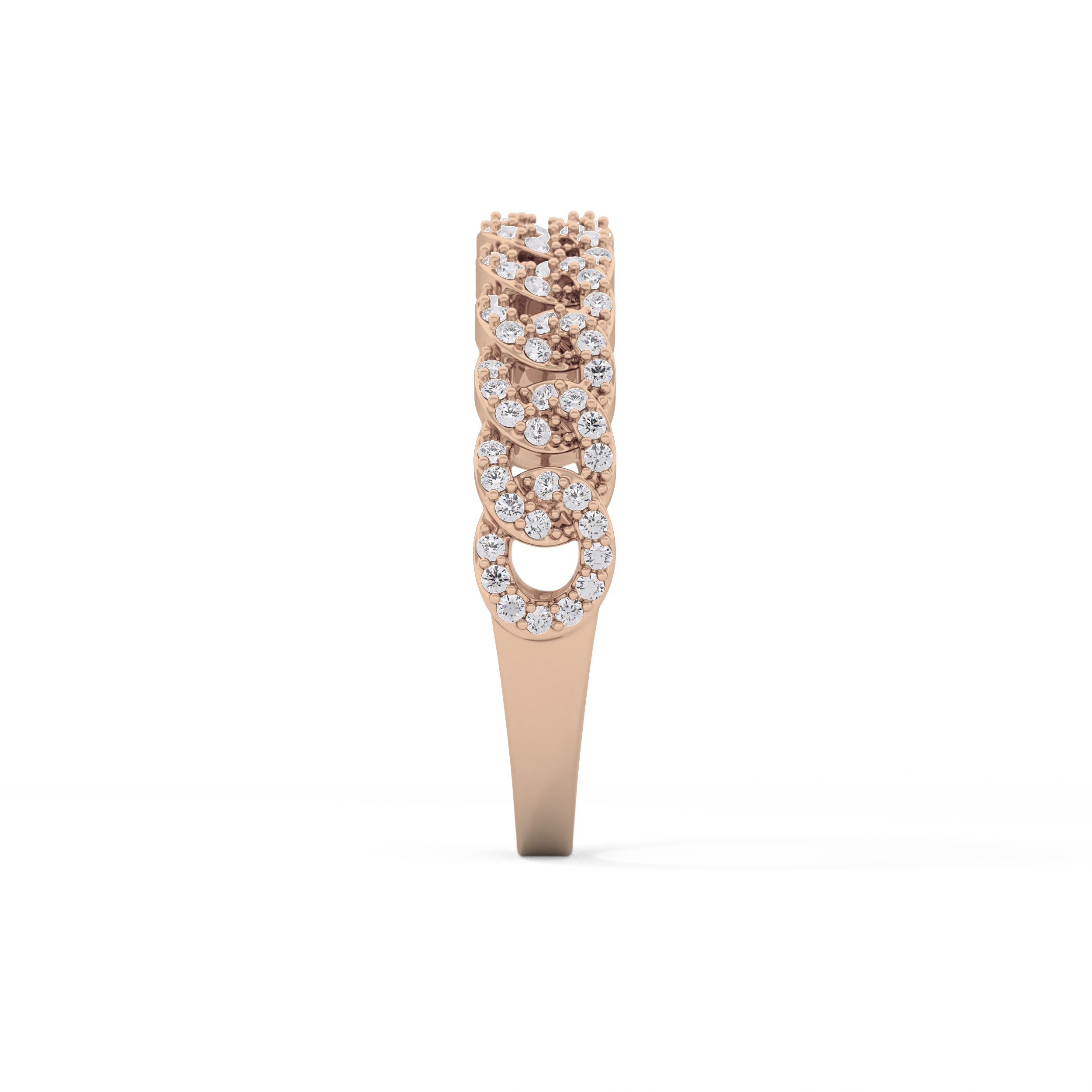Half Eternity Wedding Band with 0.37 TCW Round Cut Moissanite – Yellow, White, or Rose Gold