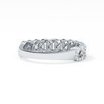 Half Eternity Wedding Band with 0.37 TCW Round Cut Moissanite – Yellow, White, or Rose Gold