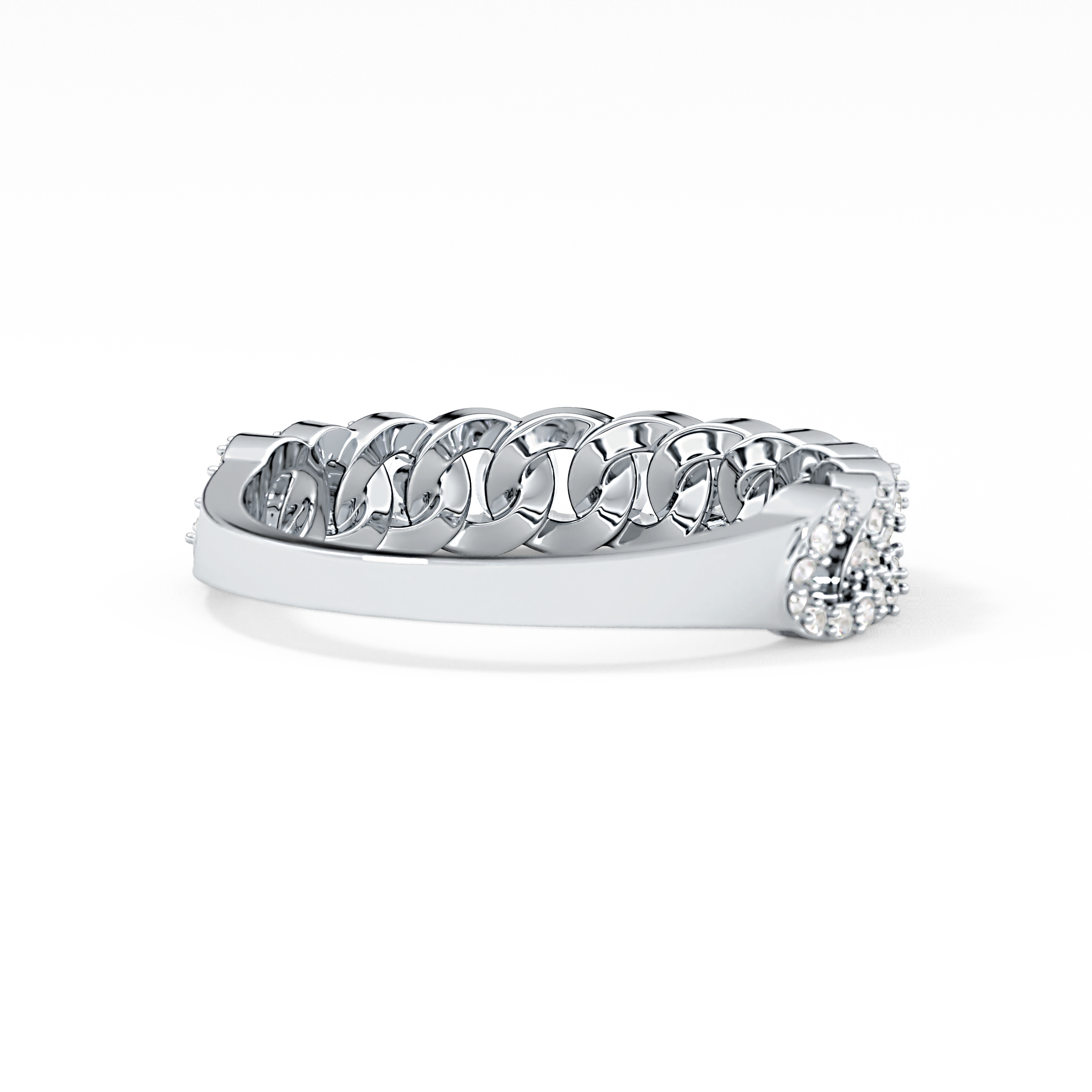 Half Eternity Wedding Band with 0.37 TCW Round Cut Moissanite – Yellow, White, or Rose Gold