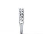 Half Eternity Wedding Band with 0.37 TCW Round Cut Moissanite – Yellow, White, or Rose Gold