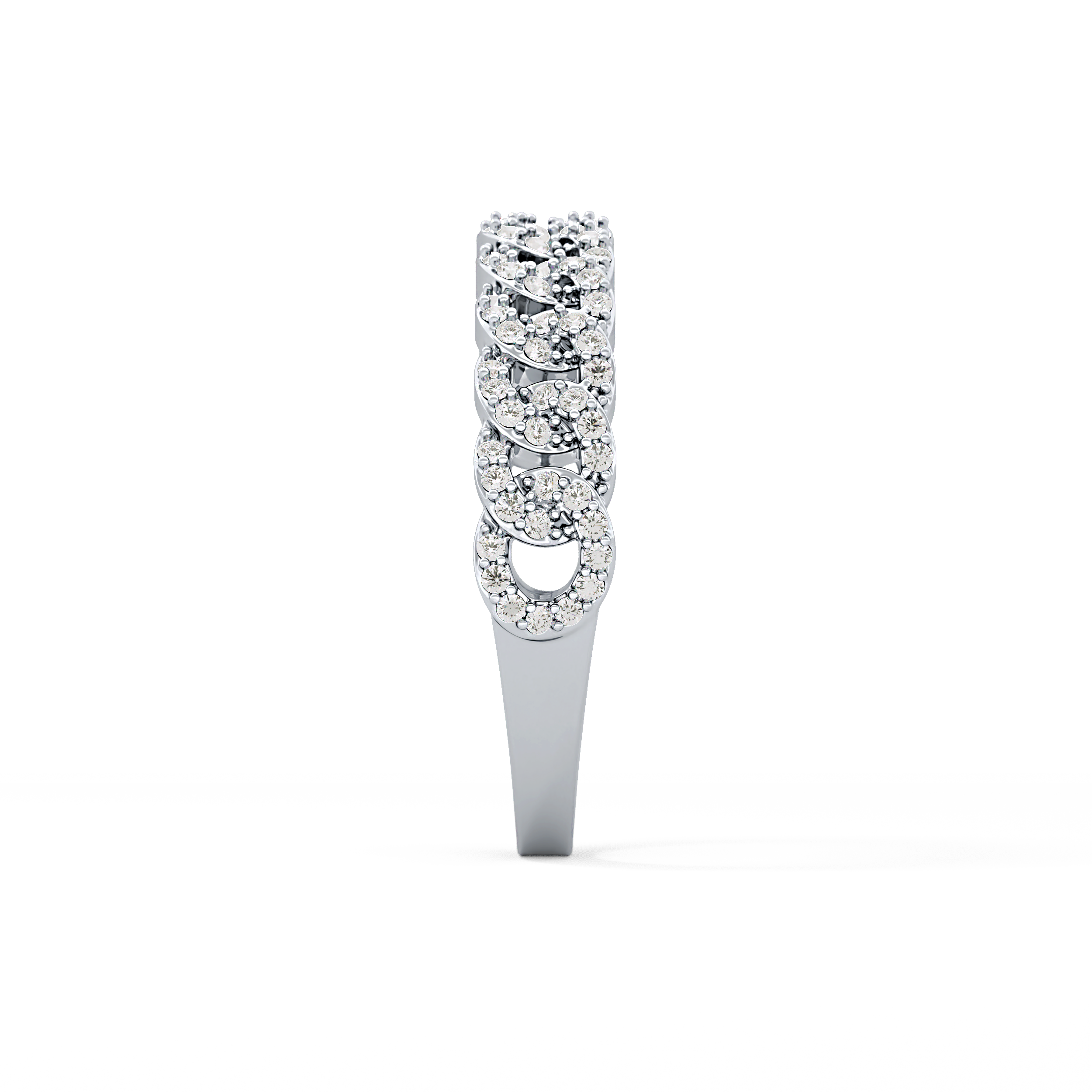 Half Eternity Wedding Band with 0.37 TCW Round Cut Moissanite – Yellow, White, or Rose Gold