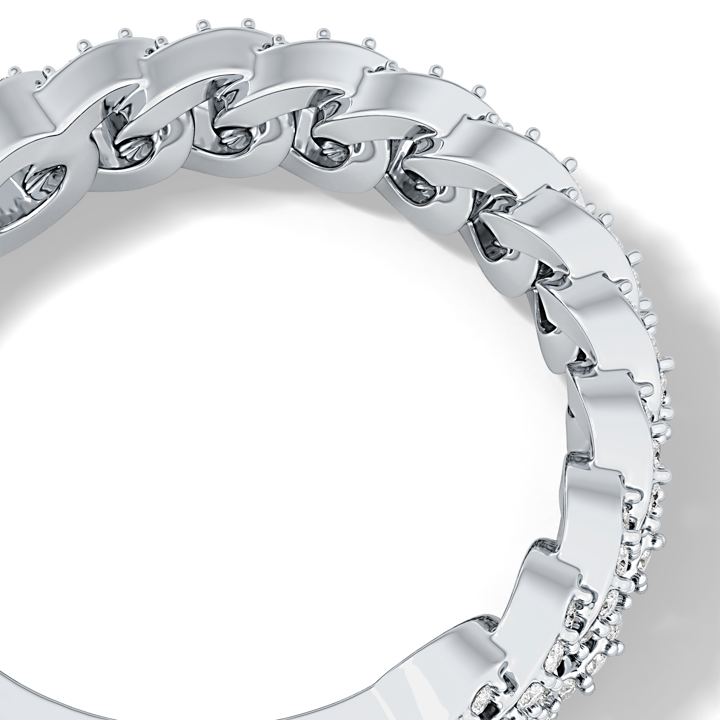 Half Eternity Wedding Band with 0.37 TCW Round Cut Moissanite – Yellow, White, or Rose Gold