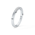 Multi Stones Wedding Band with 0.24 TCW Round Cut Moissanite – Yellow, White, or Rose Gold
